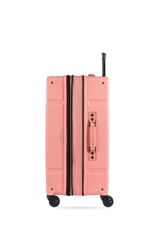 Swissgear 7639 Expandable Trunk 2 Piece Spinner Set – Coral All pieces expand for additional packing space