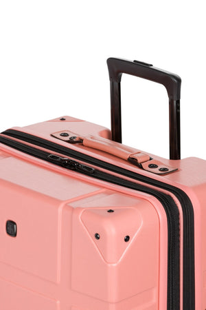 Swissgear 7639 Expandable Trunk 2 Piece Spinner Set – Coral Durable reinforced wrapped grab handle