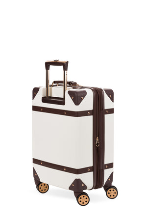 SWISSGEAR Vintage Trunk Carry-On Spinner - White