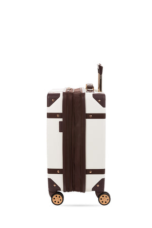 SWISSGEAR Vintage Trunk Carry-On Spinner - White