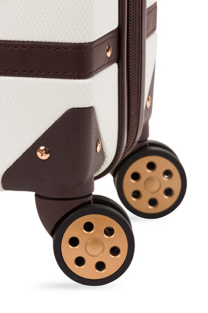SWISSGEAR Vintage Trunk Carry-On Spinner - White