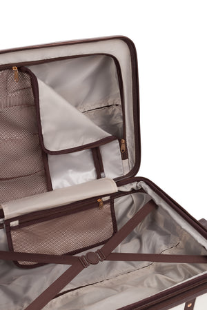 SWISSGEAR Vintage Trunk Carry-On Spinner - White