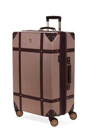 SWISSGEAR Vintage Trunk Large Checked Spinner - Blush