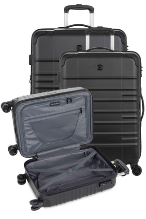SWISSGEAR 8027 Expandable Spinner 3 Piece Luggage Set - Black