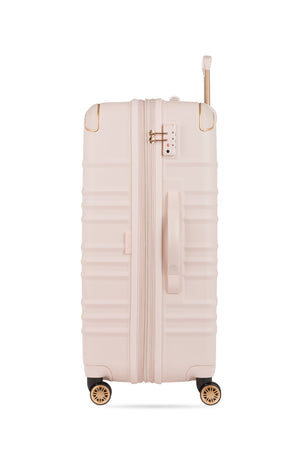 SWISSGEAR 8027 Expandable Spinner 3 Piece Luggage Set - Rose Molded side handles on checked bags for increased maneuverability