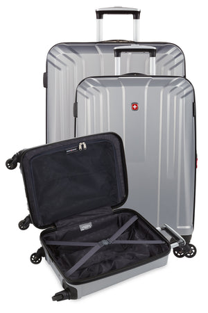 Swissgear 3750 3pc Hardside Spinner Luggage Set - Silver